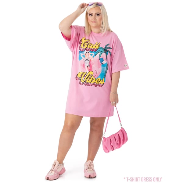Barbie Naisten Cali Vibes Oversized T-paitamekko