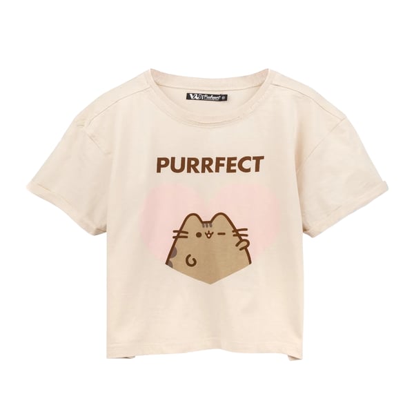 Pusheen Womens/Ladies Purfect Cat Crop Top