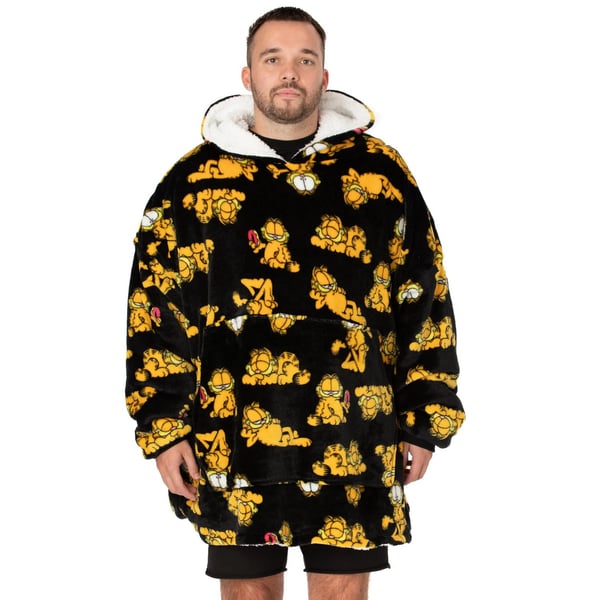 Garfield Unisex aikuisten ylisuuri hupparihuopa