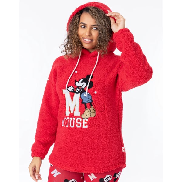 Mickey Mouse Womens/Ladies Borg Pyjama Set