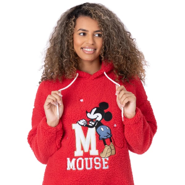 Mickey Mouse Womens/Ladies Borg Pyjama Set