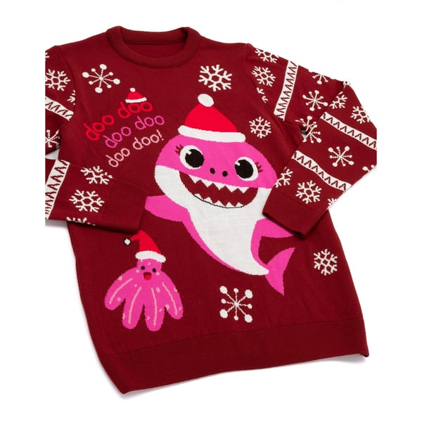 Baby Shark Dame/kvinder Mummy Shark julepullover til kvinder/damer