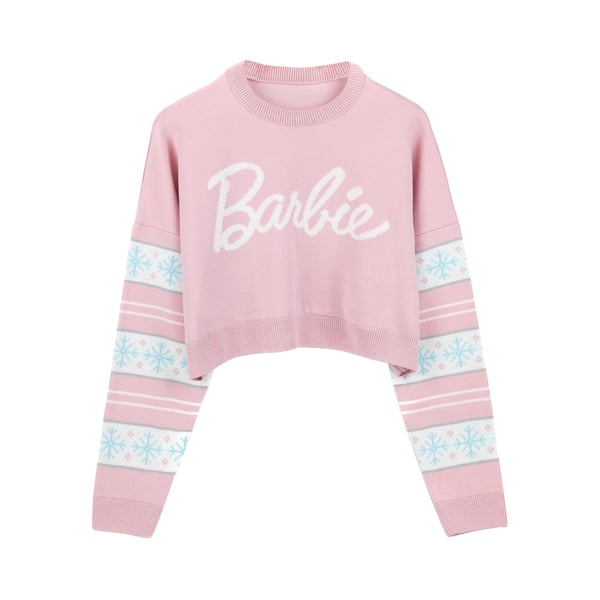 Barbie Dam/Dam Logotyp Croppad Tröja