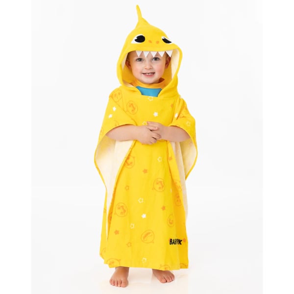 Baby Shark Childrens/Kids Repeat Print Hooded Towel