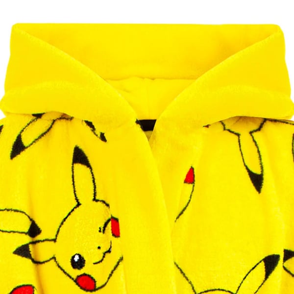 Pokemon Childrens/Kids Pikachu Front Pocket Robe