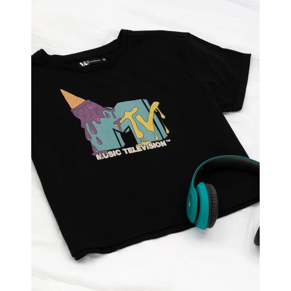 MTV Womens/Ladies Ice Cream Crop Top