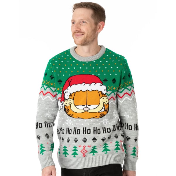 Garfield Unisex Adult Knitted Christmas Jumper