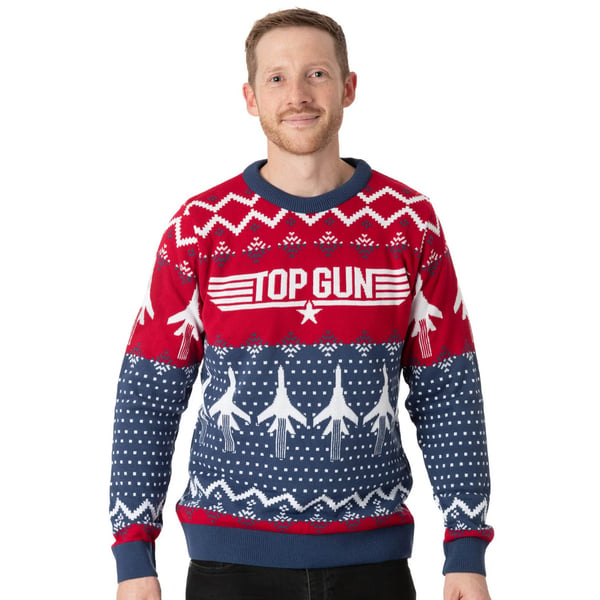 Top Gun Strikket julepullover til mænd