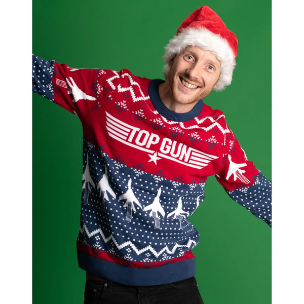Top Gun Strikket julepullover til mænd