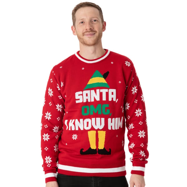 Elf Unisex Adult Knitted Christmas Jumper