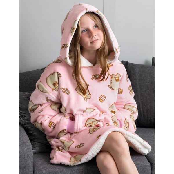 Pusheen Childrens/Kids VUddie Oversized Hoodie Blanket