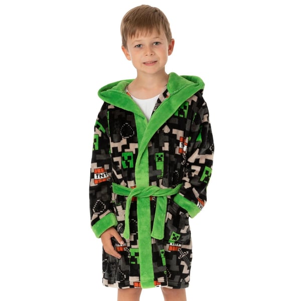 Minecraft Drenge Creeper TNT morgenkåbe til drenge
