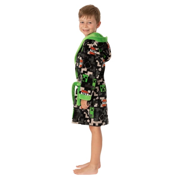Minecraft Drenge Creeper TNT morgenkåbe til drenge