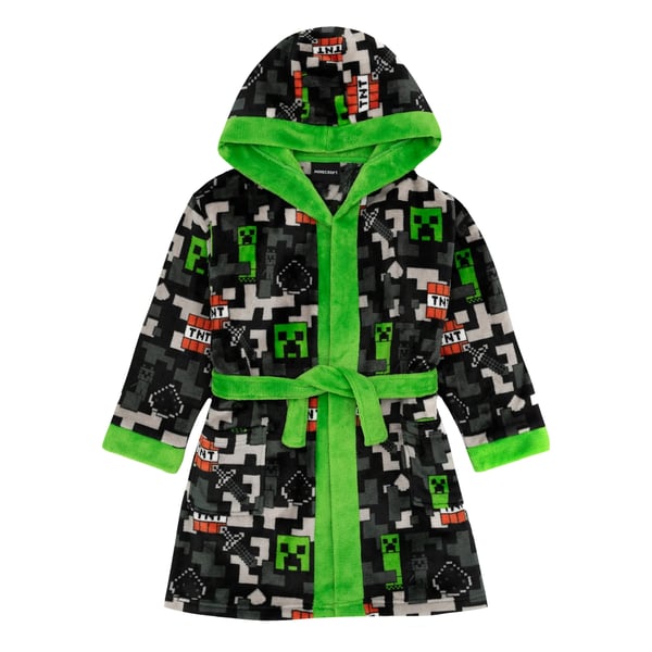 Minecraft Drenge Creeper TNT morgenkåbe til drenge