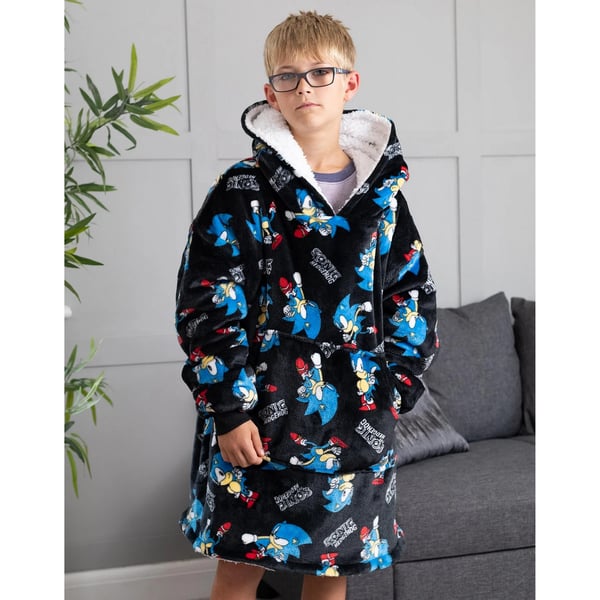 Sonic The Hedgehog Childrens/Kids Oversized Hoodie Blanket