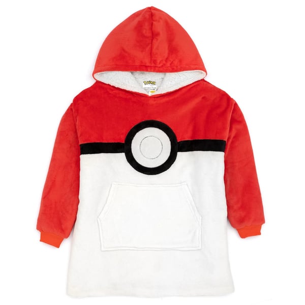 Pokemon Tæppe med overdimensioneret hættetrøje til børn/børn