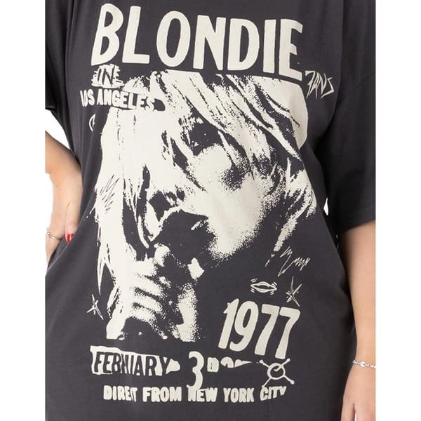 Blondie Oversized T-shirt-kjole til kvinder/damer