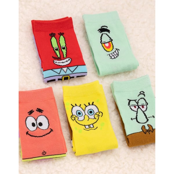 SpongeBob SquarePants Childrens/Kids Socks (Pack of 5)