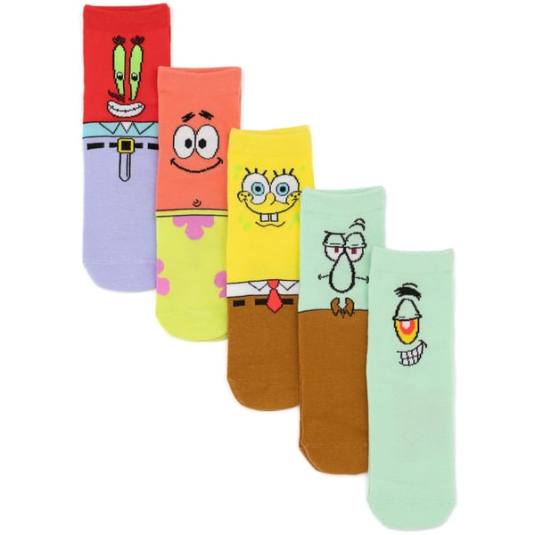 SpongeBob SquarePants Børnesokker til børn (pakke med 5 stk.) SpongeBob SquarePants Børnesokker til børn (pakke med 5 stk.)