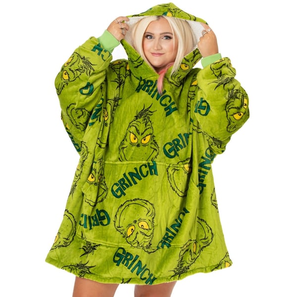 The Grinch Unisex Adult Oversized Hoodie Blanket