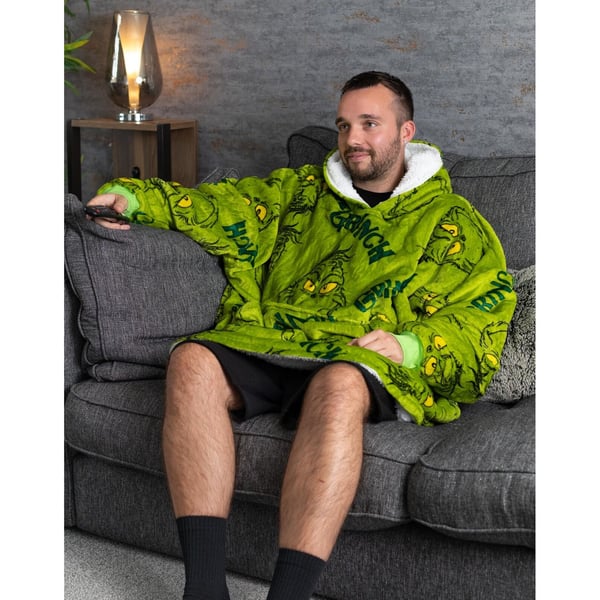The Grinch Unisex Adult Oversized Hoodie Blanket