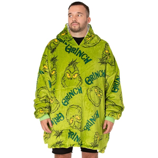 The Grinch Unisex Adult Oversized Hoodie Blanket