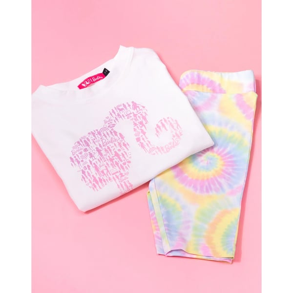 Barbie Girls Tie Dye Top & Bottom Set