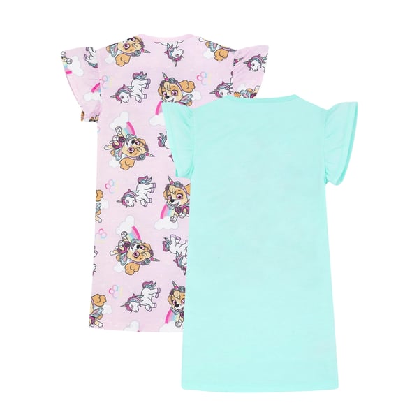 Paw Patrol Girls Skye Unicorn Nightie (Pack of 2)