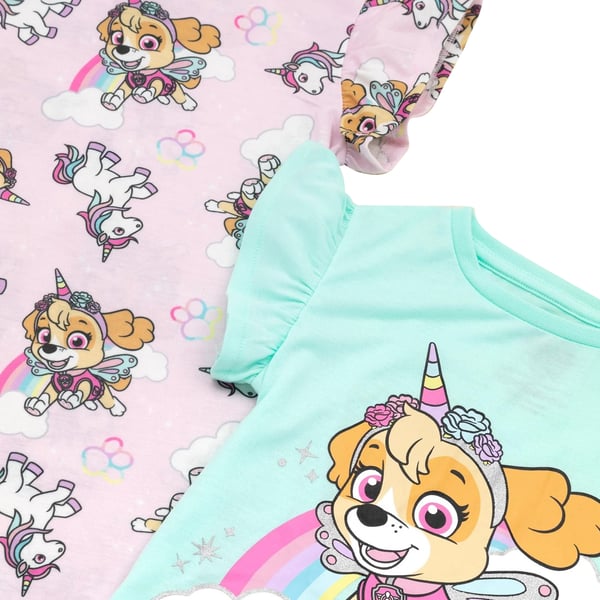 Paw Patrol Girls Skye Unicorn Nightie (Pack of 2)