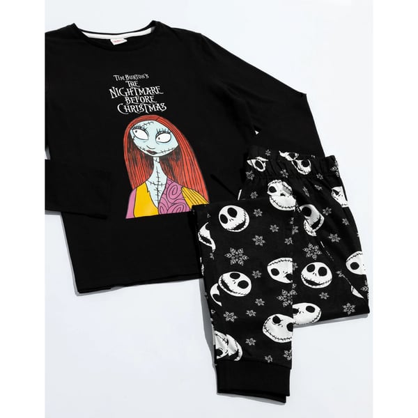 Nightmare Before Christmas Naisten Jack Skellington pitkä pyjamasetti