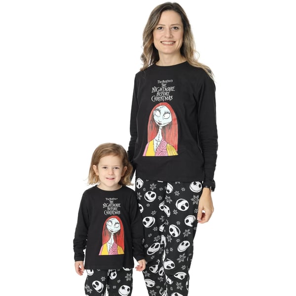 Nightmare Before Christmas Naisten Jack Skellington pitkä pyjamasetti