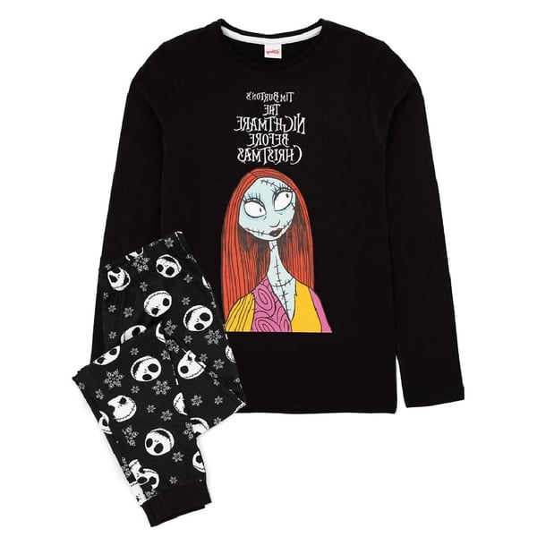 Nightmare Before Christmas Jack Skellington langt pyjamasæt til kvinder/damer Nightmare Before Christmas Jack Skellington langt pyjamasæt til kvinder/damer