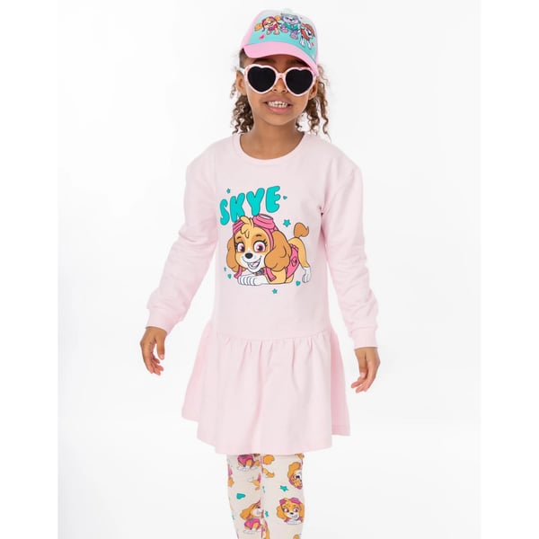 Paw Patrol Flickor Skye Tröjklänning & Leggings Set