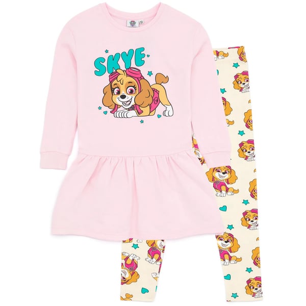 Ryhmä Hau tyttöjen Skye-neulemekko ja leggingsit -setti Ryhmä Hau tyttöjen Skye-neulemekko ja leggingsit -setti
