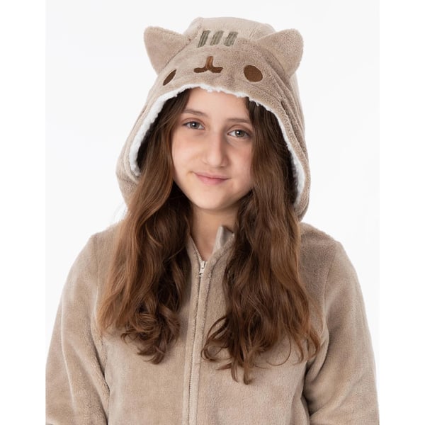 Pusheen tyttöjen 3D-korvat unipuku