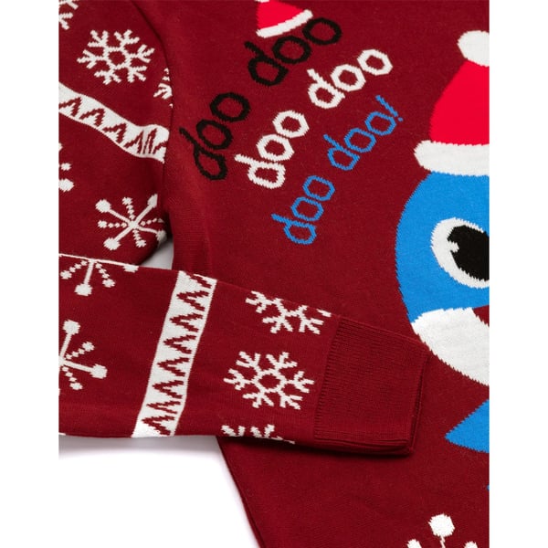 Baby Shark Mens Daddy Shark Knitted Christmas Jumper