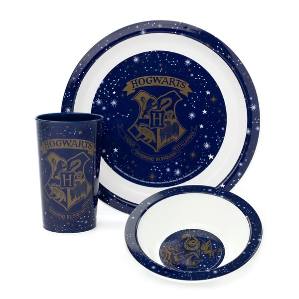 Harry Potter Hogwarts Crest Tableware Set (Pack of 3)