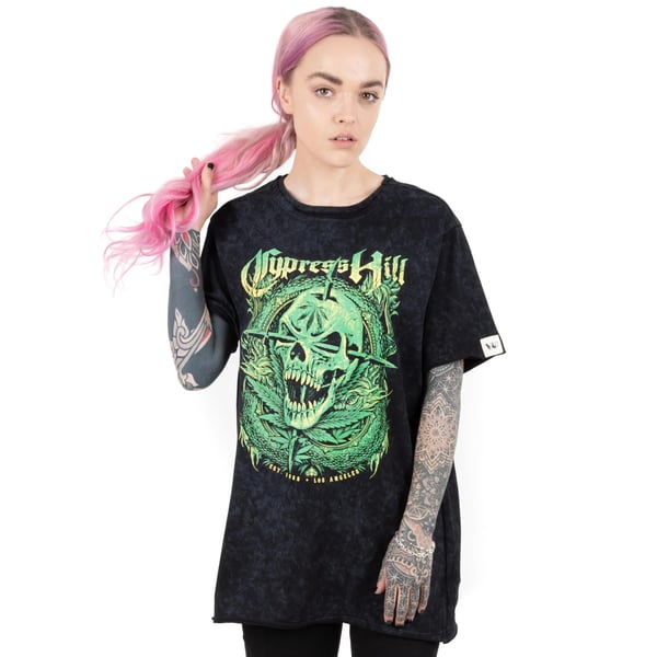 Cypress Hill Unisex Adult Skull T-Shirt