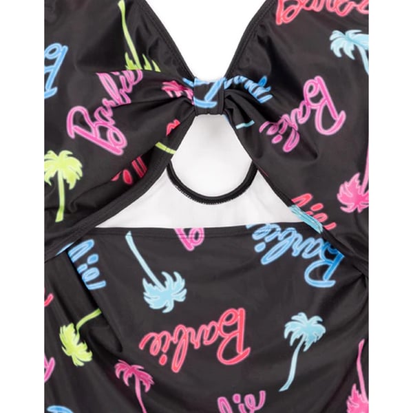 Barbie Womens/Ladies Palm Tree Logo One Piece Swimsuit