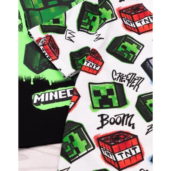 Minecraft Lasten Creeper T-paita (2 kpl pakkaus)