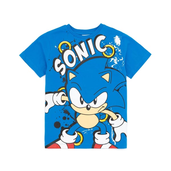 Sonic The Hedgehog Childrens/Kids Character T-Shirt (Pack of 2)