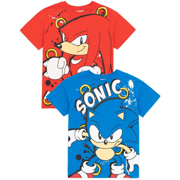 Sonic The Hedgehog Lasten/Kids Hahmo T-paita (2 kpl pakkaus)