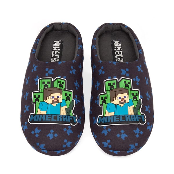 Minecraft Boys Creeper Slippers
