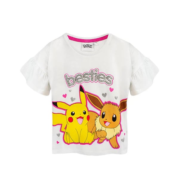 Pokemon Girls Besties Pikachu & Eevee Frill Long Pyjama Set
