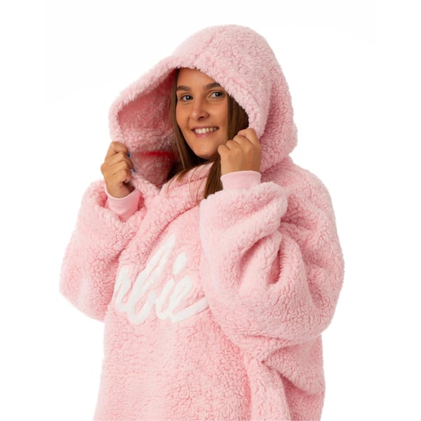 Barbie Womens/Ladies Sherpa Hoodie Blanket