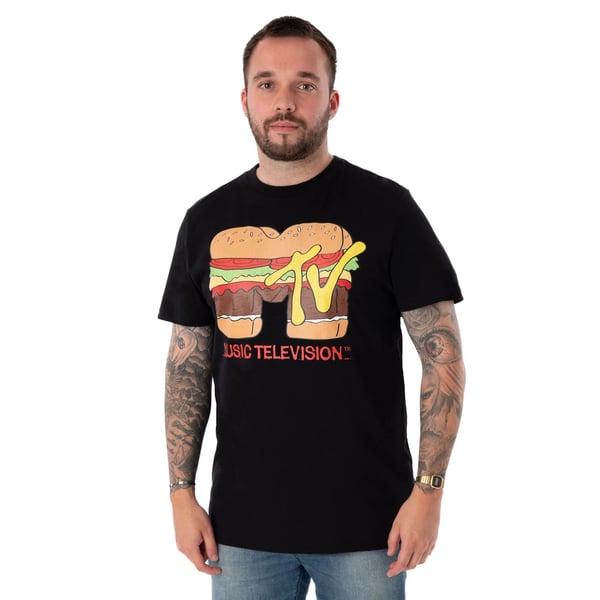 MTV Miesten Burger Lyhythihainen T-paita