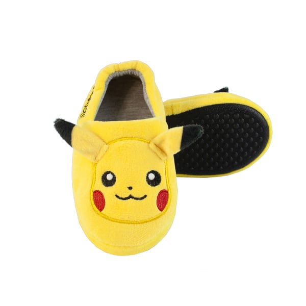 Pokemon Childrens/Kids Pikachu 3D Face Character Slippers