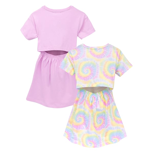 Barbie Girls Open Back T-Shirt Dress (Pack of 2)