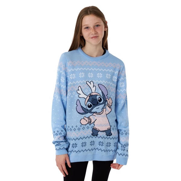 Lilo & Stitch Strikket juletrøje til børn/børn