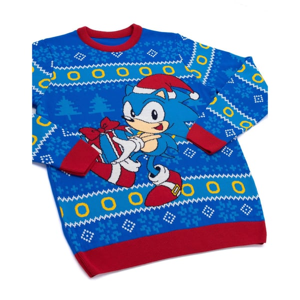 Sonic The Hedgehog Mens Christmas Jumper